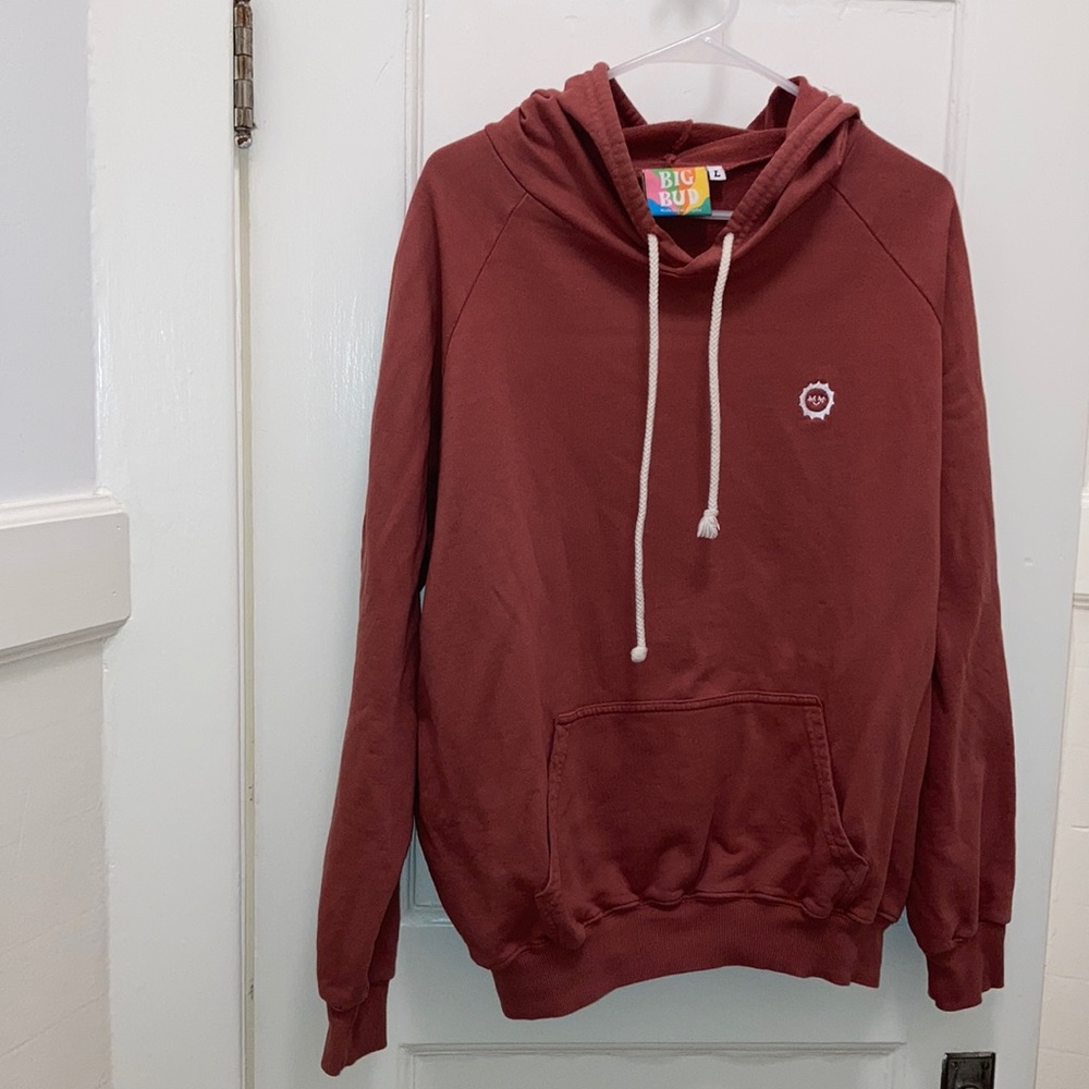 big bud press hoodie, clay, size L